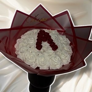 Bouquet de roses blanches